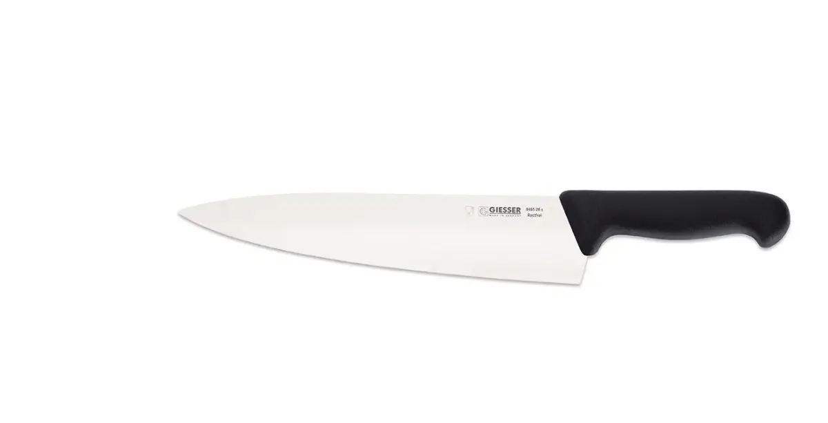 Geisser kokkekniv 26 cm, Svart