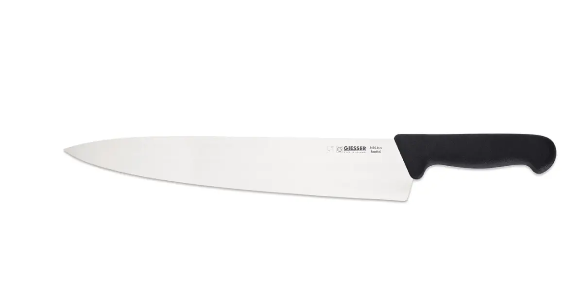 Geisser kokkekniv 31 cm, Svart
