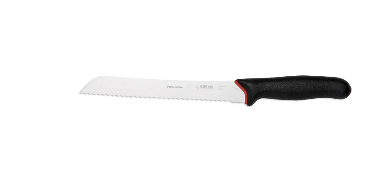 PrimeLine brødkniv 21 cm, Svart