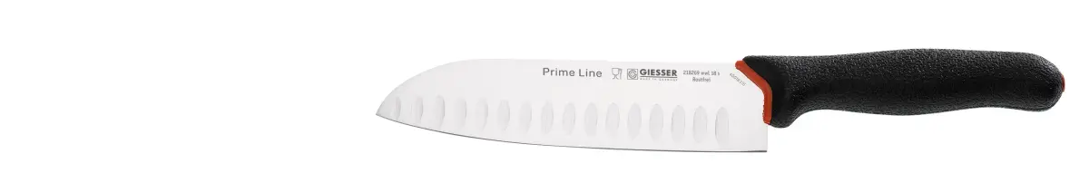 Santoku PrimeLine kokkekniv 18 cm, Svart