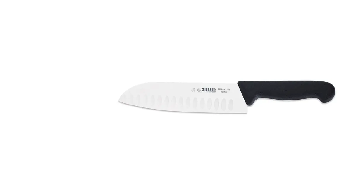 Santokukniv 18 cm, Svart