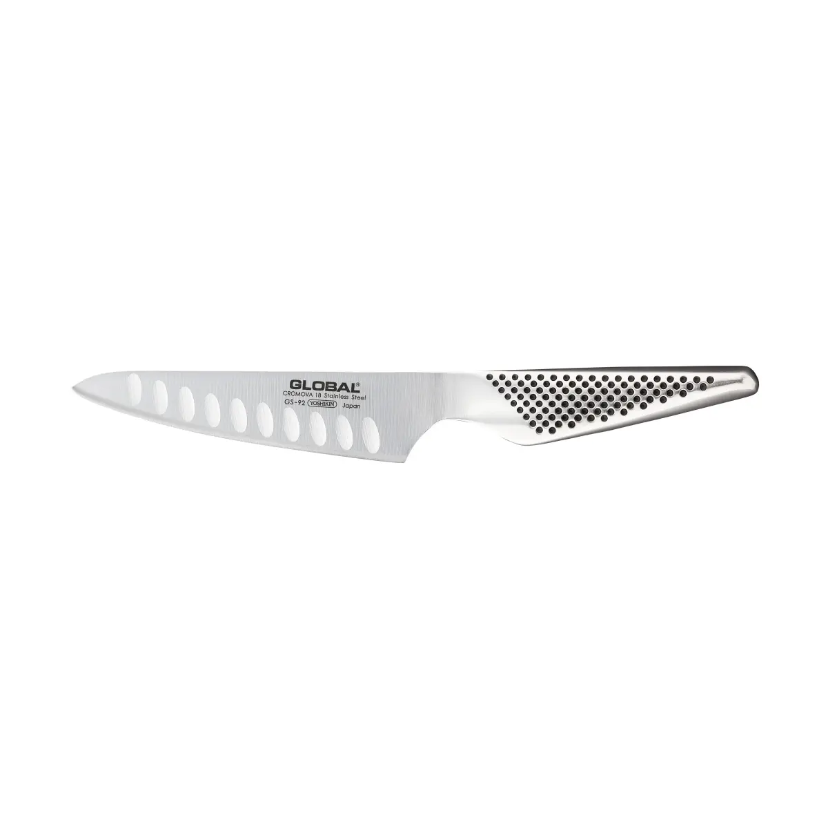 Global GS-92 kokkekniv 13 cm olivensmidd, Rustfritt stål