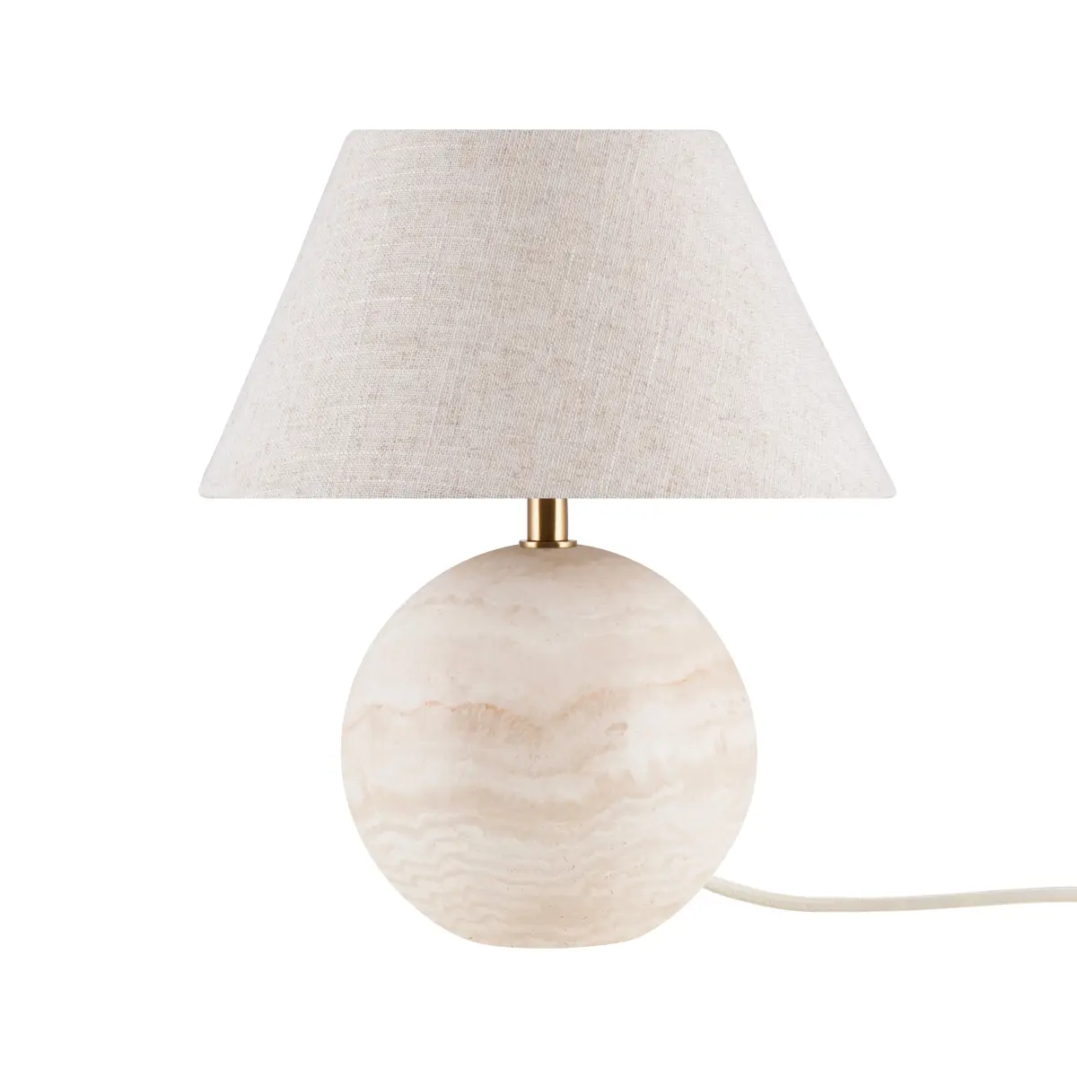 Castello 24 bordlampe, Travertin