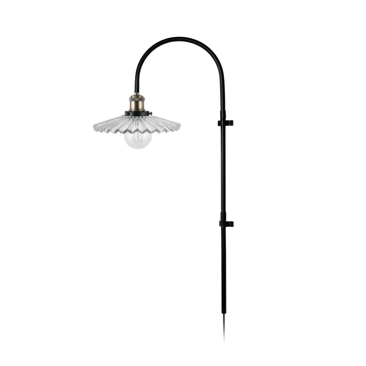 Cobbler vegglampe 75 cm, Klar
