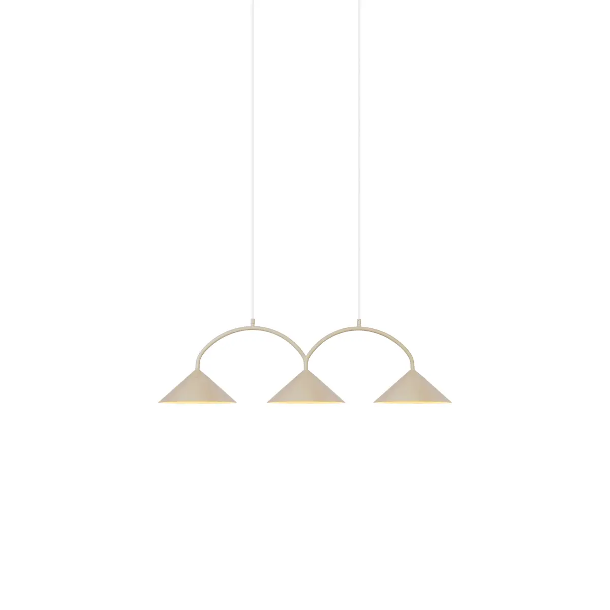 Curve pendel 3, Beige