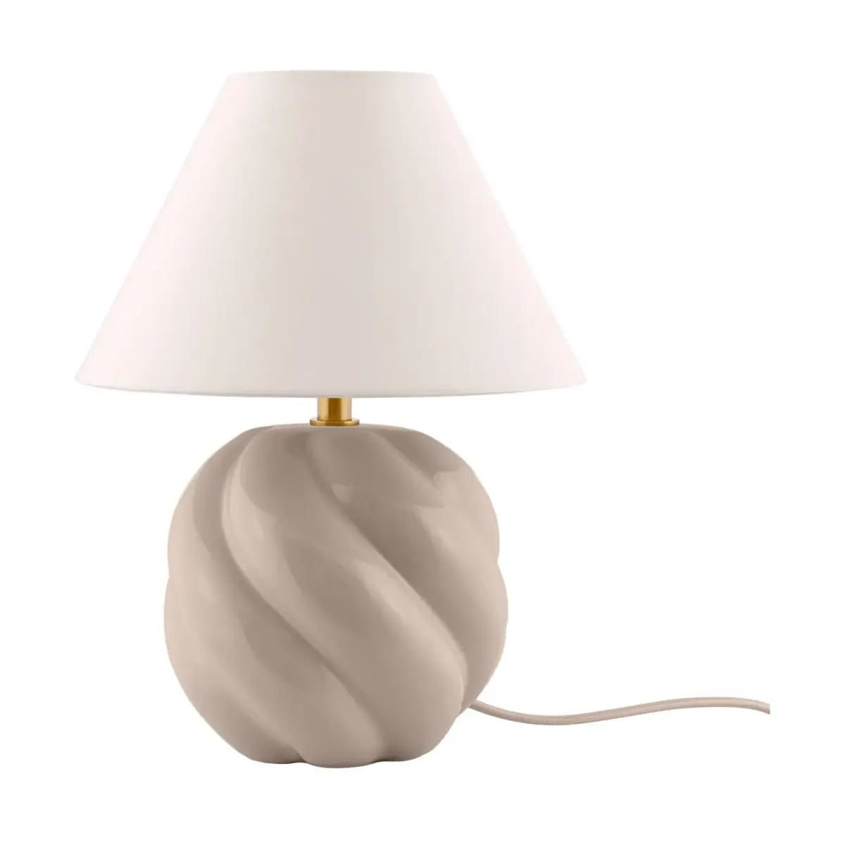 Dahlia bordlampe, Beige