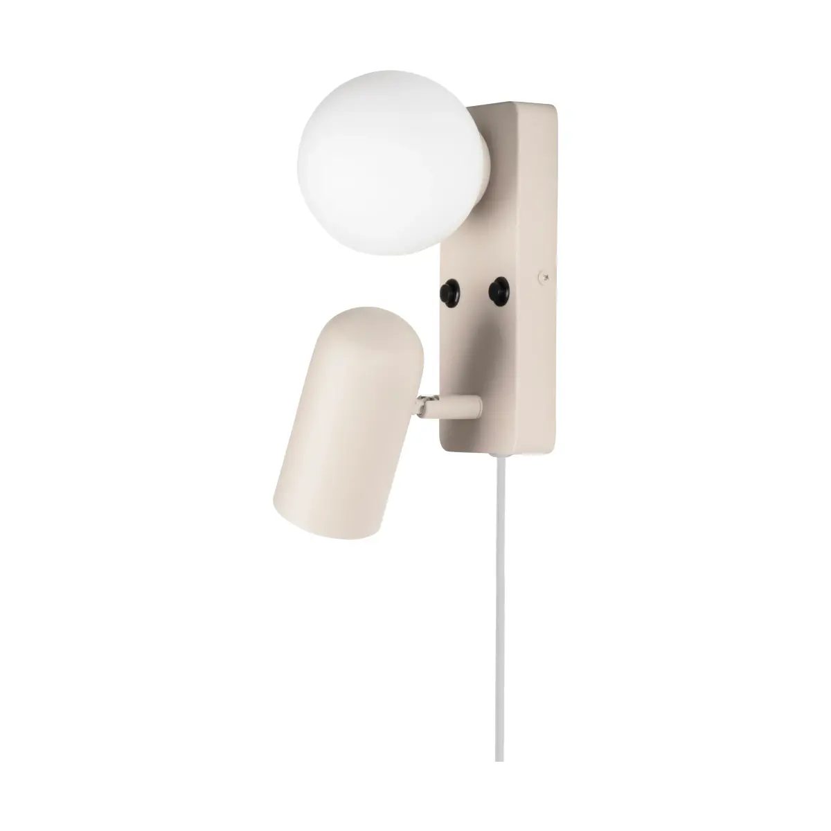 Doppio vegglampe, Beige
