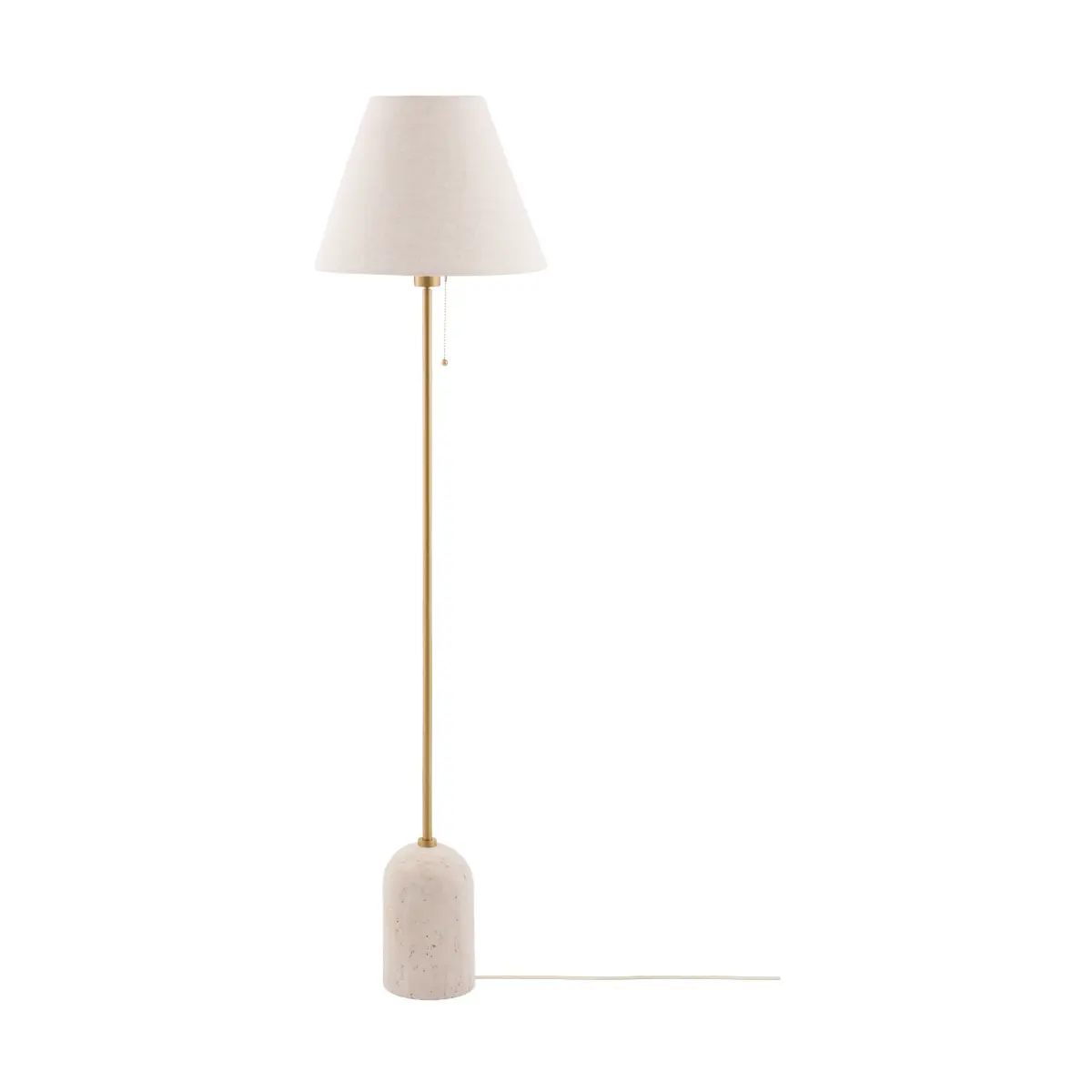 Gino gulvlampe, Beige travertin