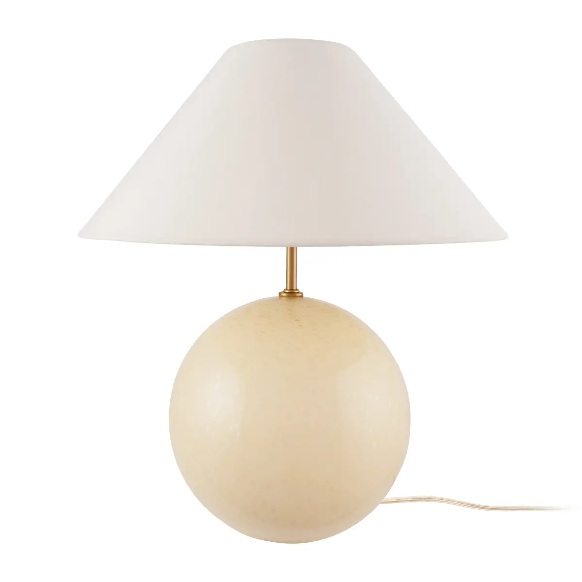 Iris 35 bordlampe 39 cm, Creme