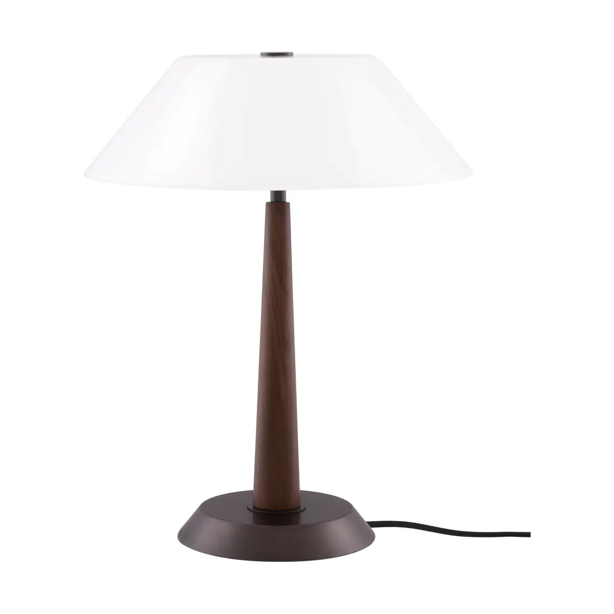 Ligna bordlampe, Brunbeiset, Ø29x39,2 cm