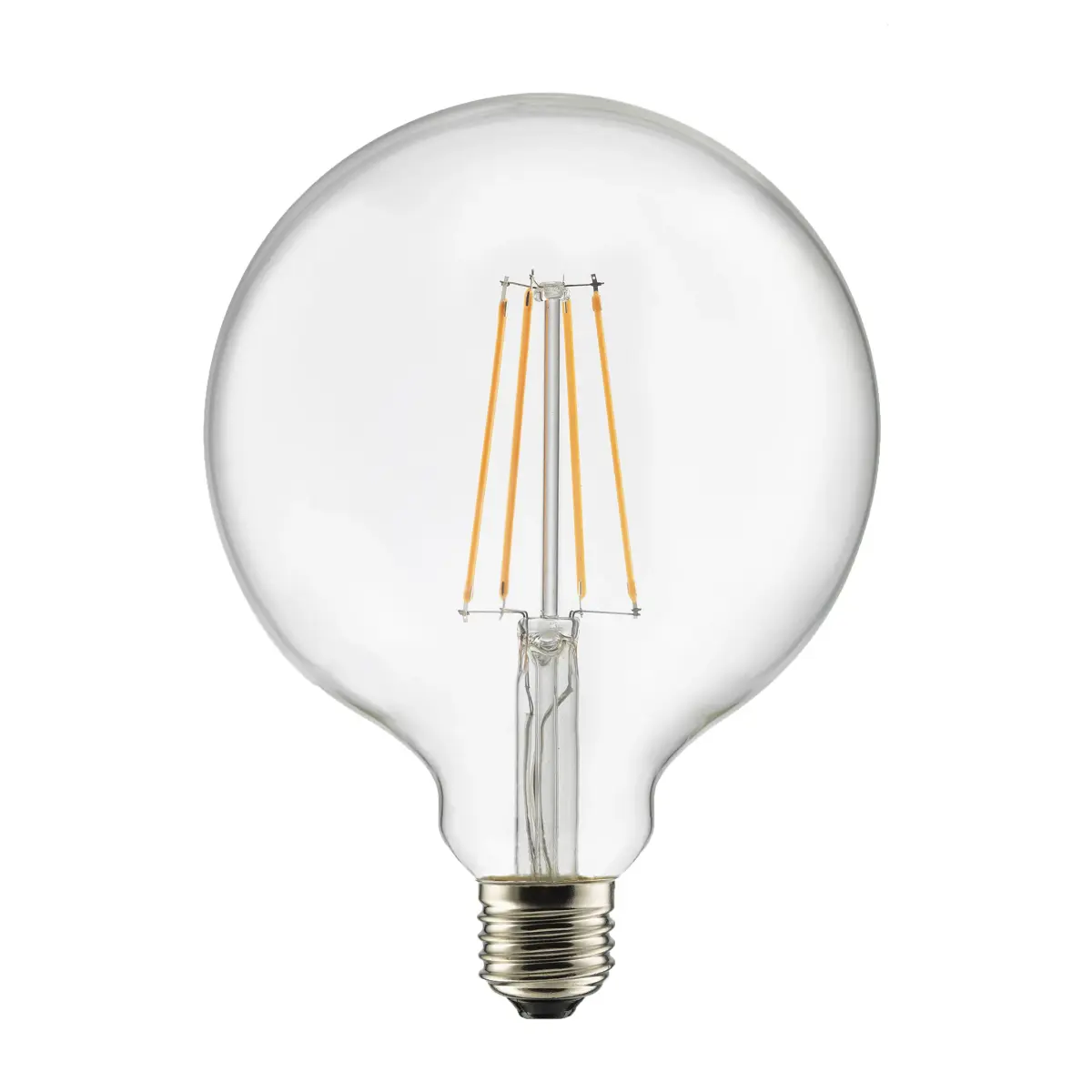 Lyspære E27 LED globe 125, Klar