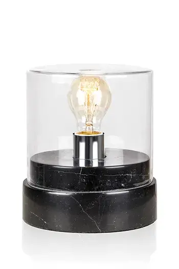 Marmi Wide bordlampe, Svart