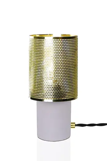 Rumble bordlampe, Børstet messing