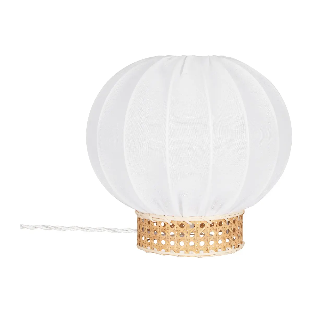 Yokohama bordlampe Ø 30 cm, Hvit-natur