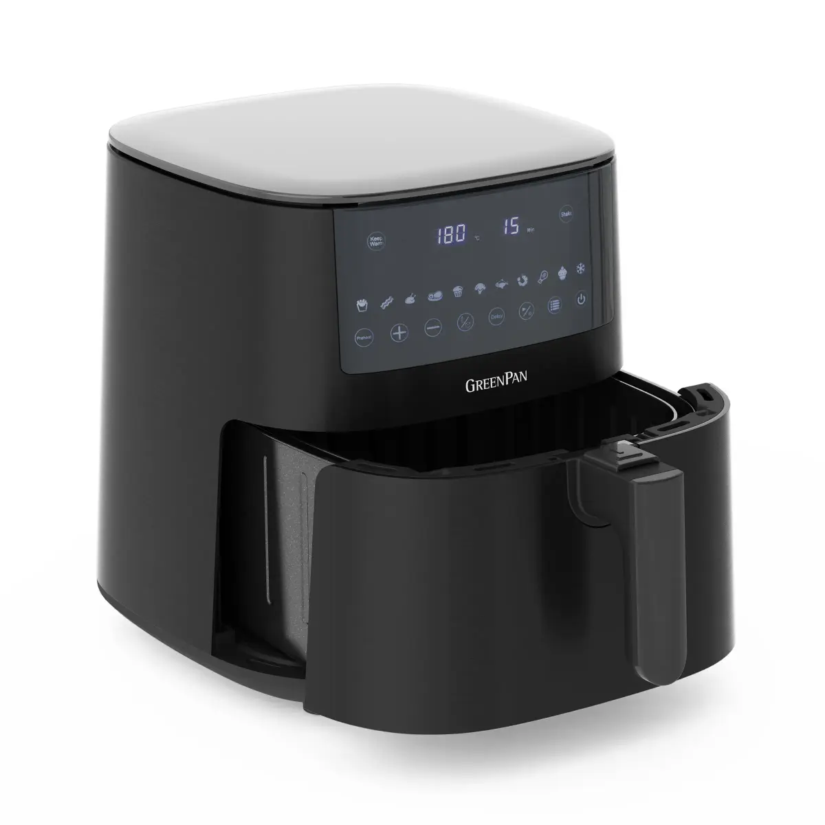 GreenPan XL Airfryer 1 kurv 7,2 liter, Svart