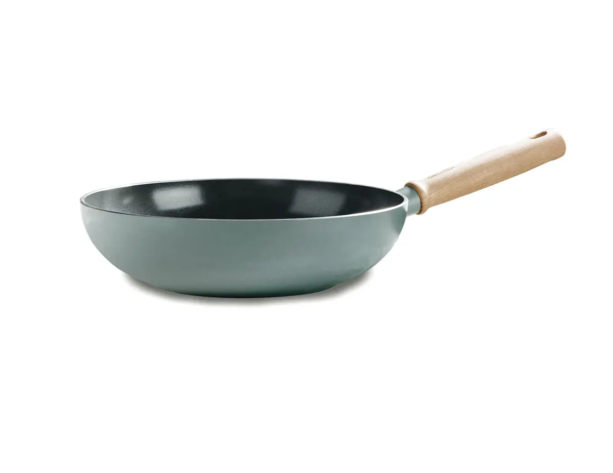 Mayflower Pro wokpanne 28 cm, Grønn-blå