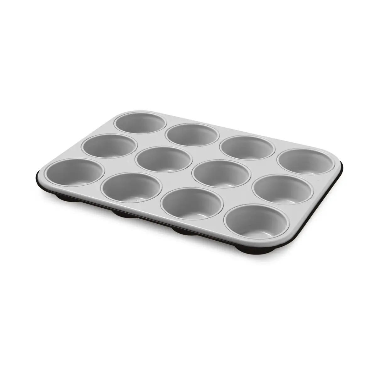 Silver Eligance muffinsplate, Stål, 12 muffins, 27x35 cm