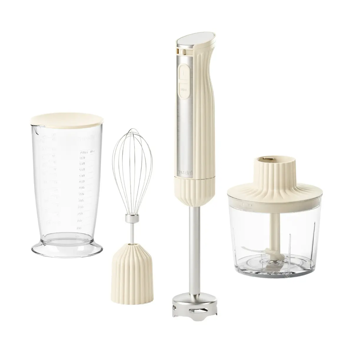 Sous chef stavmikser, Cream, 4 deler