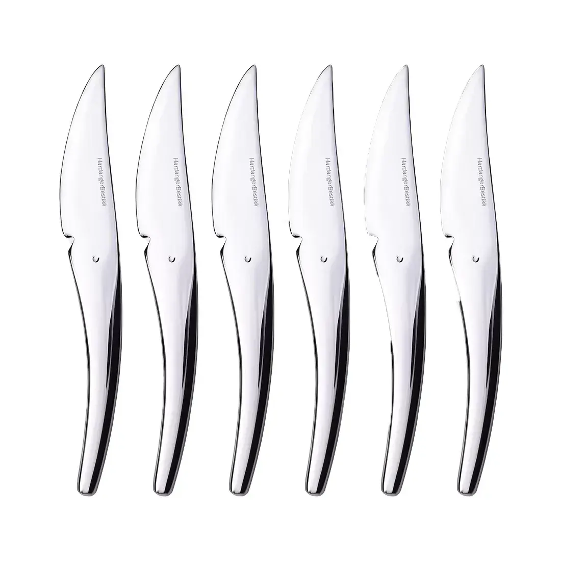 Hardanger fruktkniv 6-pakning, Rustfritt stål