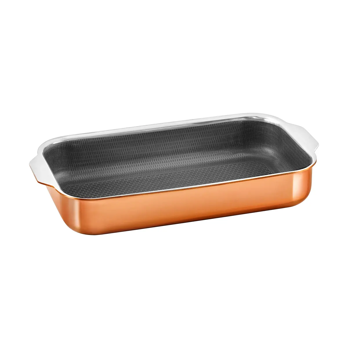 Hâws Santo roaster ugnsform hybrid coating rose gold, 30x16 cm