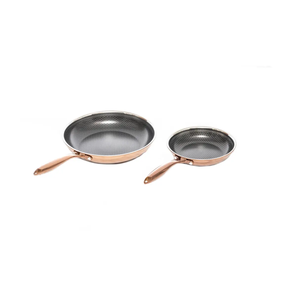 Hâws Santo stekepannesett hhybrid coating 2-deler, Rose Gold