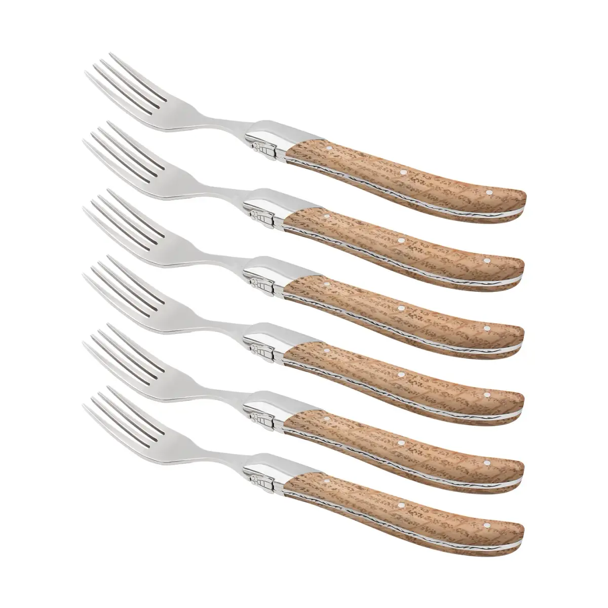 Laguiole By Hâws grillkniv 6-pakning, Oak