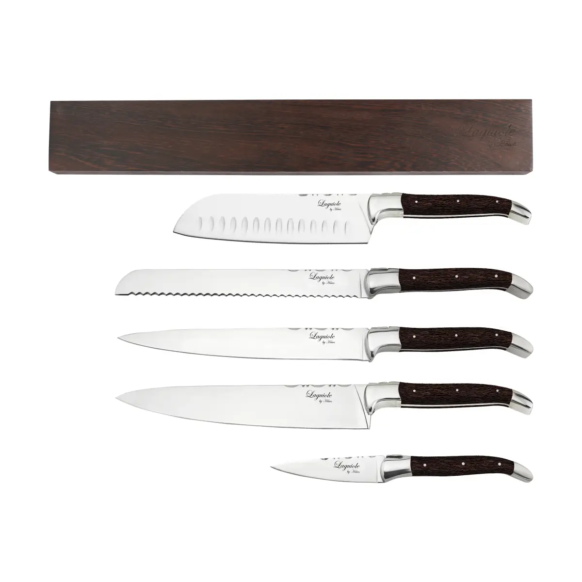 Laguiole by Hâws knivsett med magnetlist 6-deler, Wenge