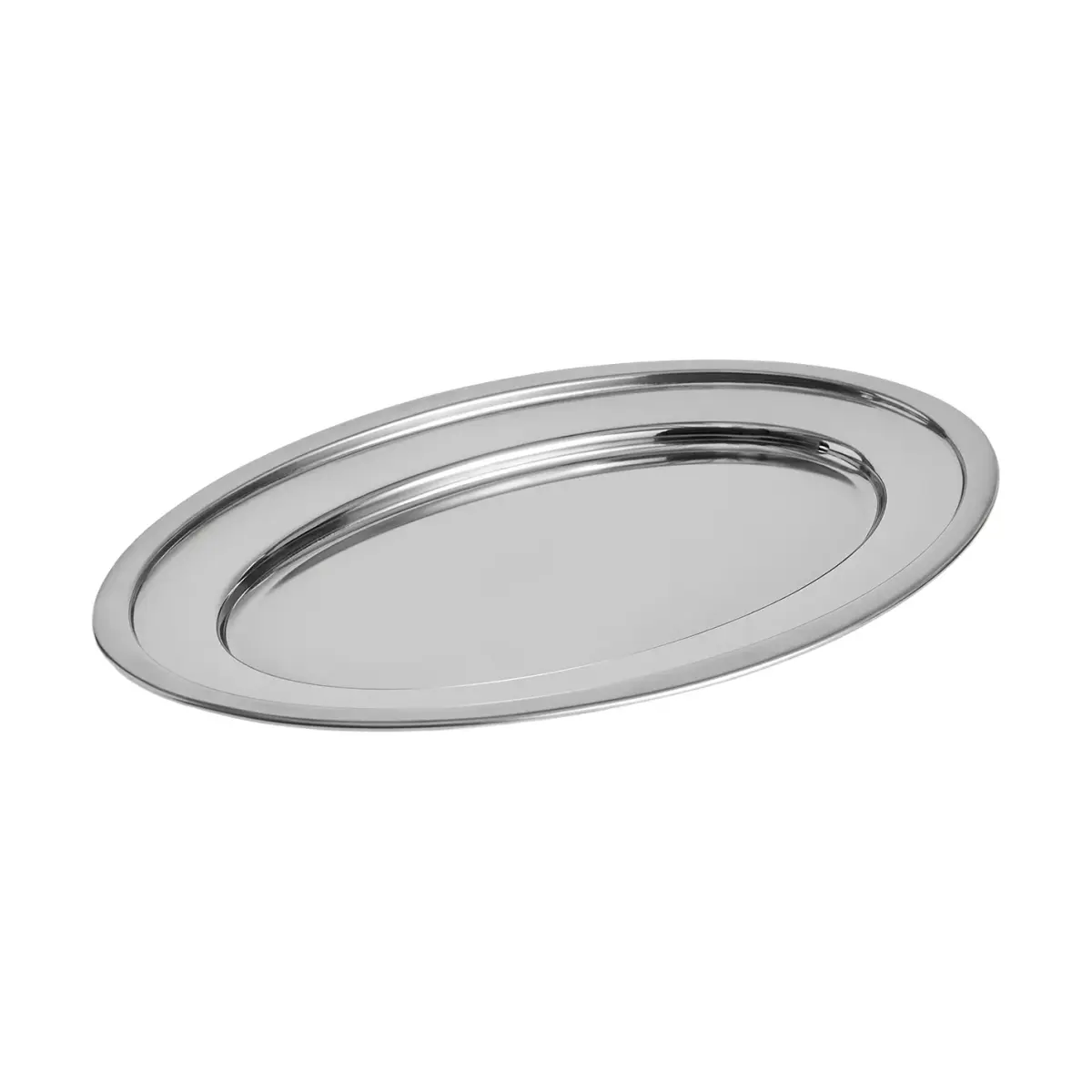 Essential Steel serveringsfat, Rustfritt stål, ovalt, Large