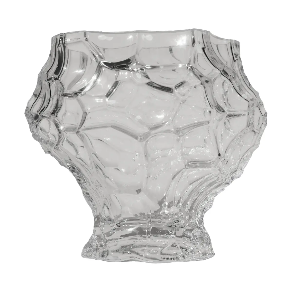 Canyon medium vase 18 cm, Clear