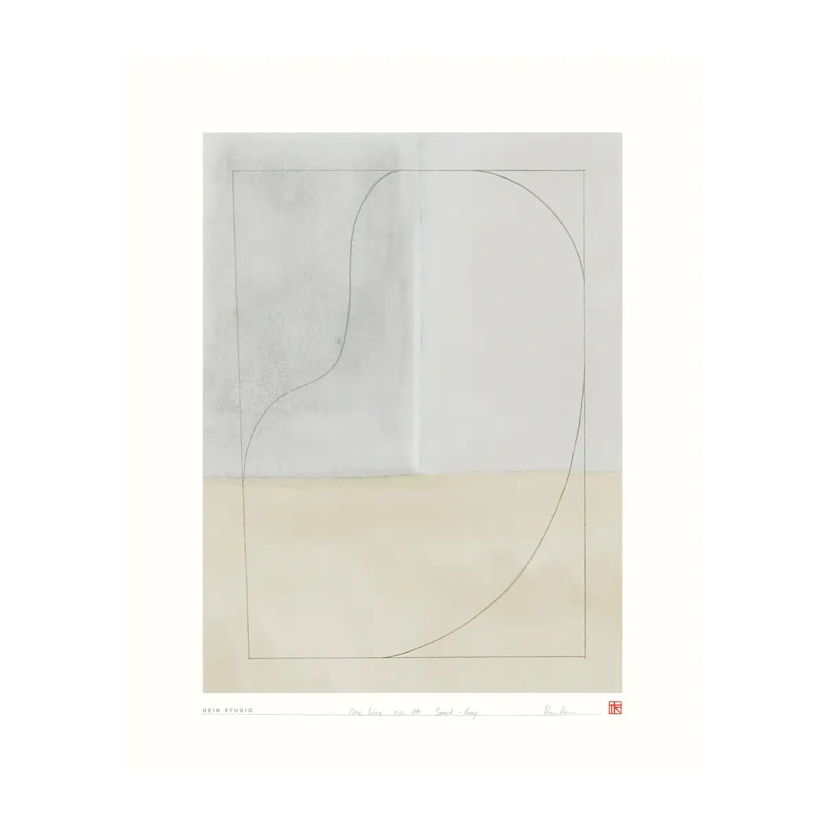 One Line plakat 40 x 50 cm, No. 04