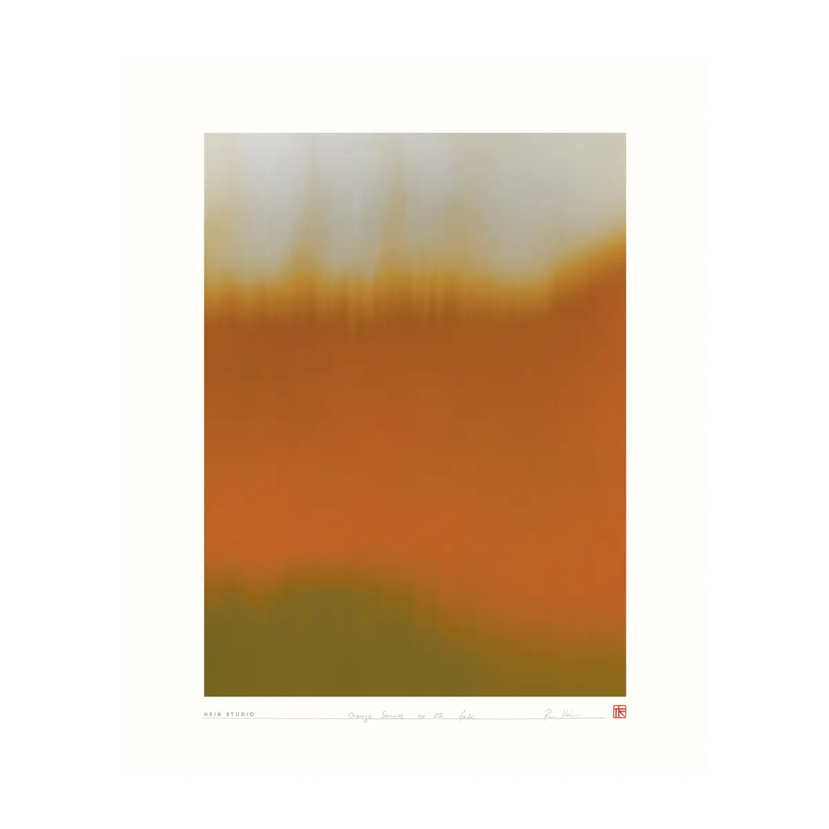Orange Sunrise plakat 40 x 50 cm, No. 02