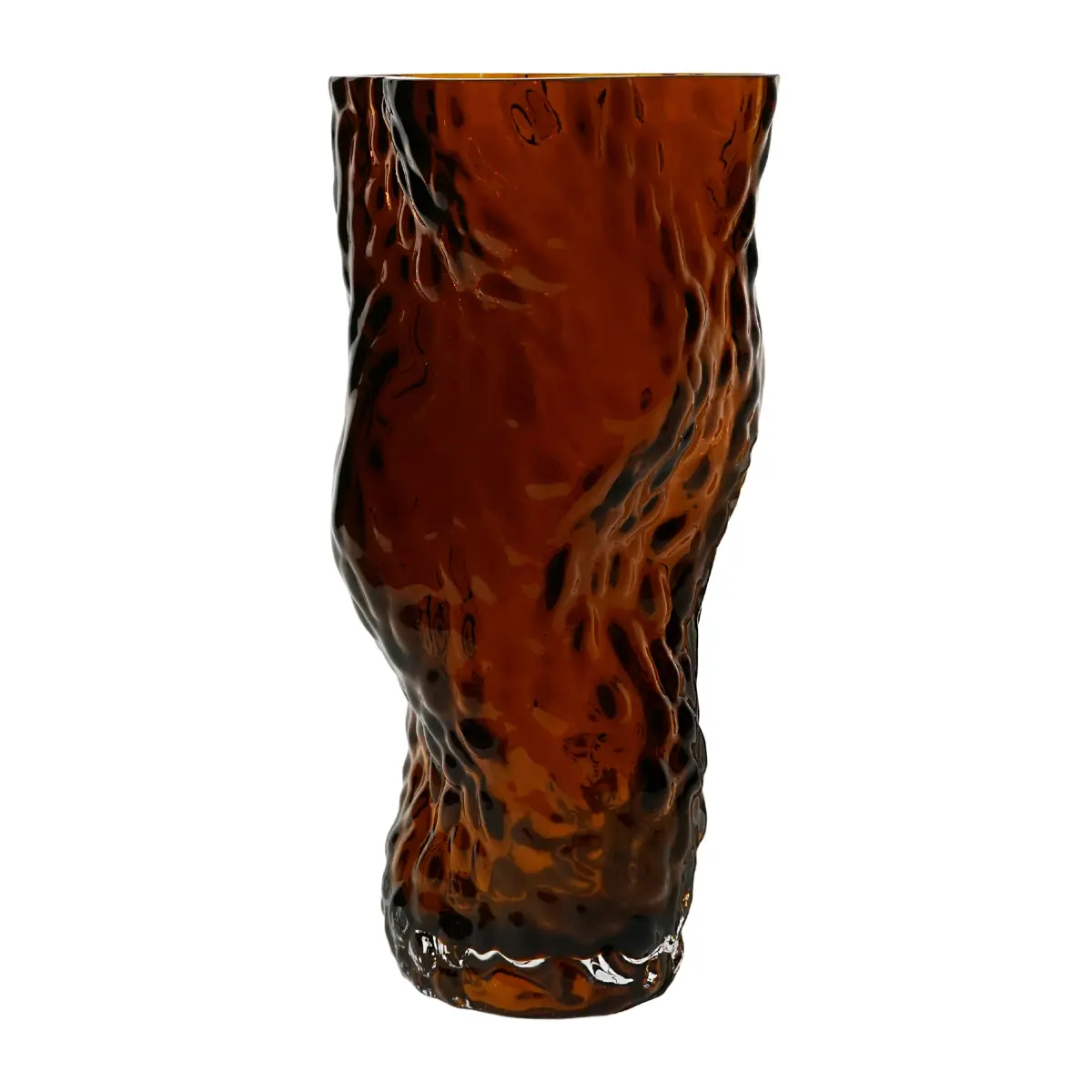 Ostrea Rock vase glass 30 cm, Rust
