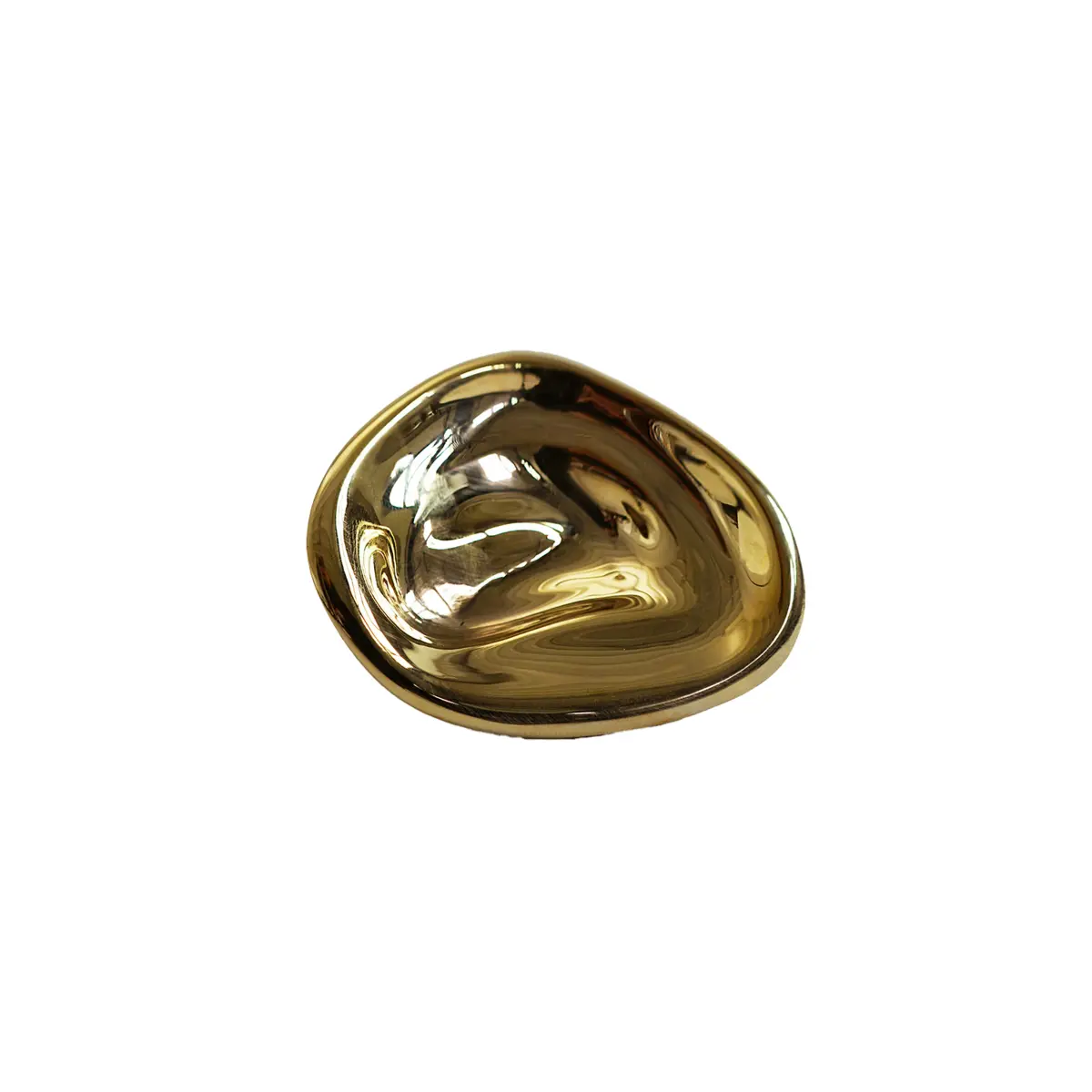 Ripple no. 01 liten knopp, Brass