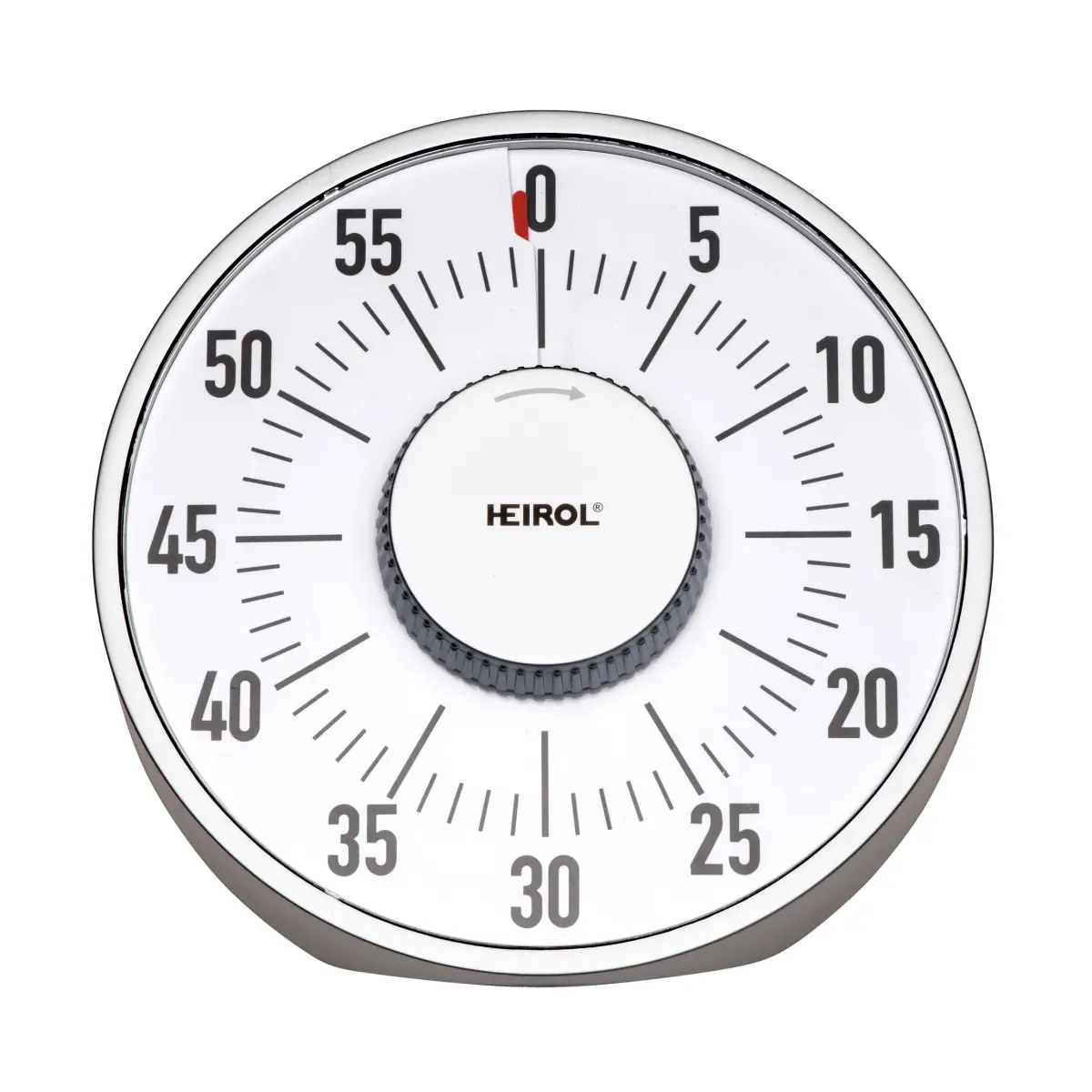 Heirol stor magnetisk timer, Hvit-rustfritt stål