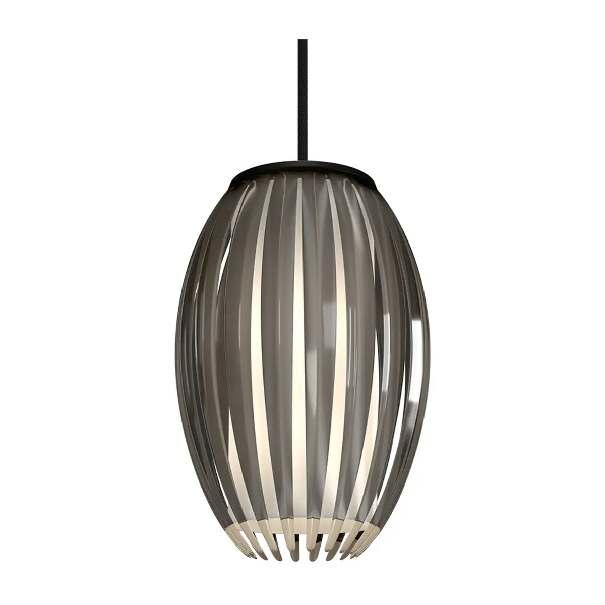 Tentacle taklampe S 15 cm, Svart-røkfarget