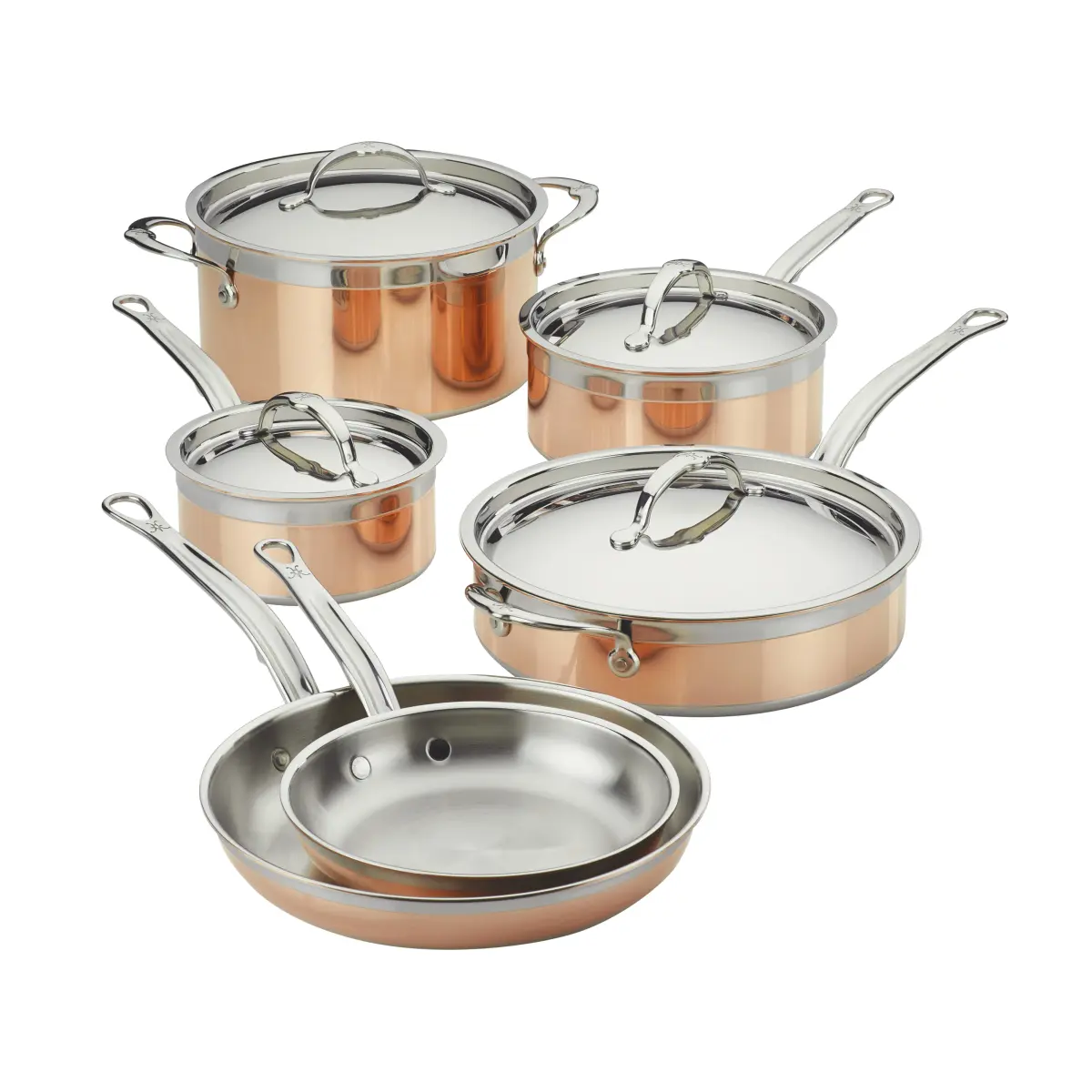 Hestan Copperbond gryte- og stekepannesett, 10 deler