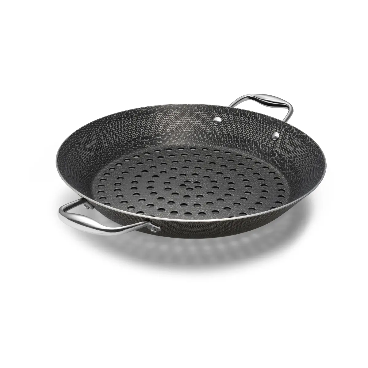 Hexclad bbq grillpanne 30 cm, Sølv