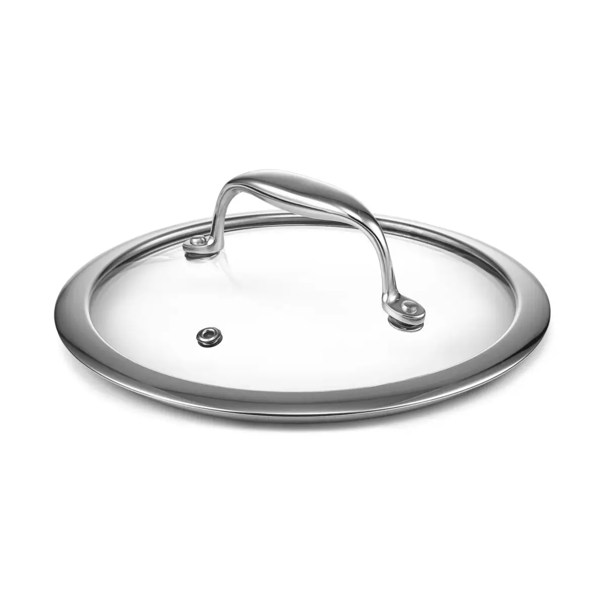 Hexclad glasslokk rustfritt stål, Ø20 cm