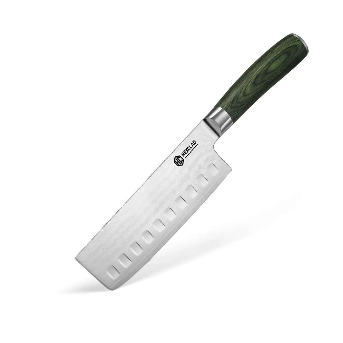 Hexclad nakirikniv damaskus 16 cm, Sølv