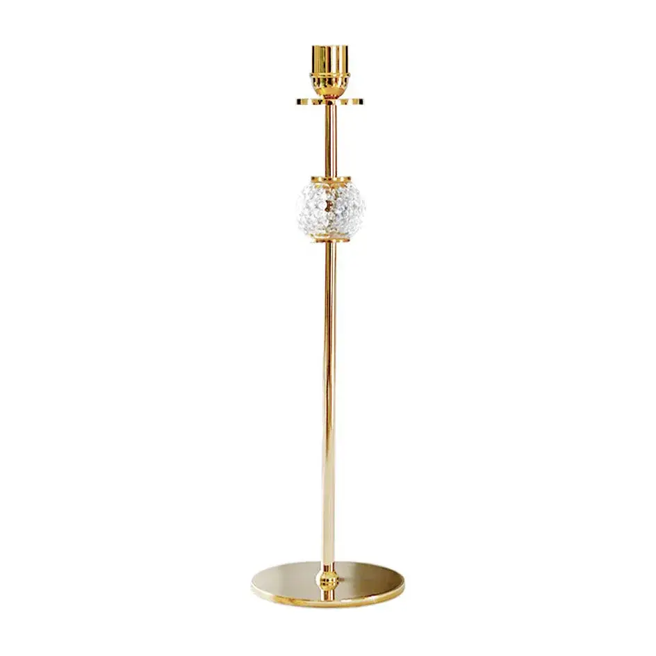 Alba lysestake 40 cm, Solid messing og glass