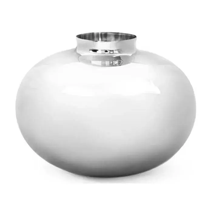 Amico vase Ø20 cm, Nikkelbelagt messing