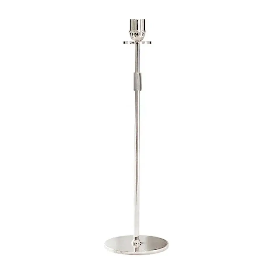 Tuti lysestake 40 cm, Nikkelbelagt messing