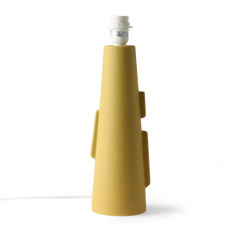 Cone lampefot S med Håndtak 11x38,5 cm, Grønn-gul