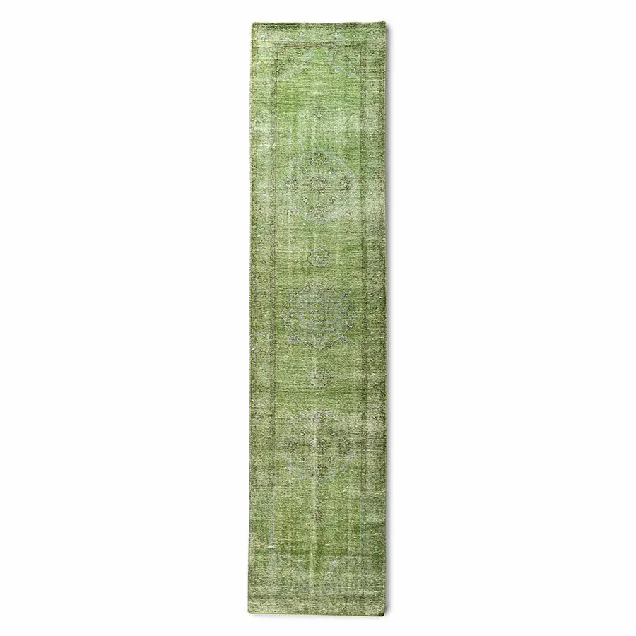 Gangteppe 80x350 cm ull, Grønn