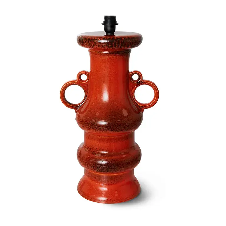 Grand lampefot glazed orange, 60 cm