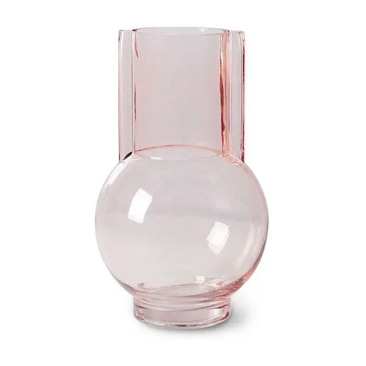 HK Living glassvase 23 cm, pink