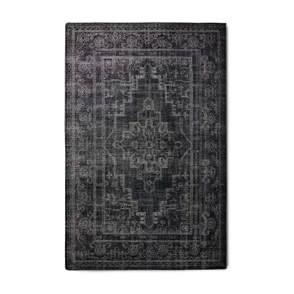 Hkliving ullteppe 200 x 300 cm, Black-grey