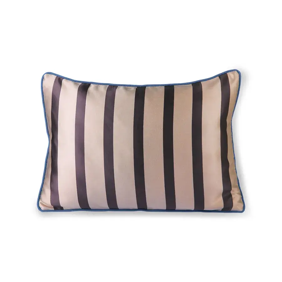 Pute Satin/Velvet 35x50 cm, Brown-taupe