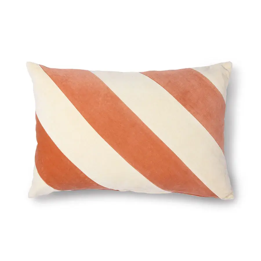 Pute Stripete 40x60 cm, Peach-cream