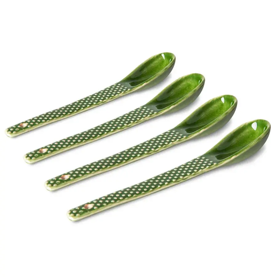 The Emeralds skje 4-pakning 15,2 cm, Grønn